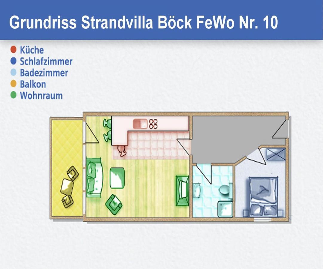Strandvilla Boeck Fewo 10 Strandnah, Balkon, Meerblick Glowe Exterior foto